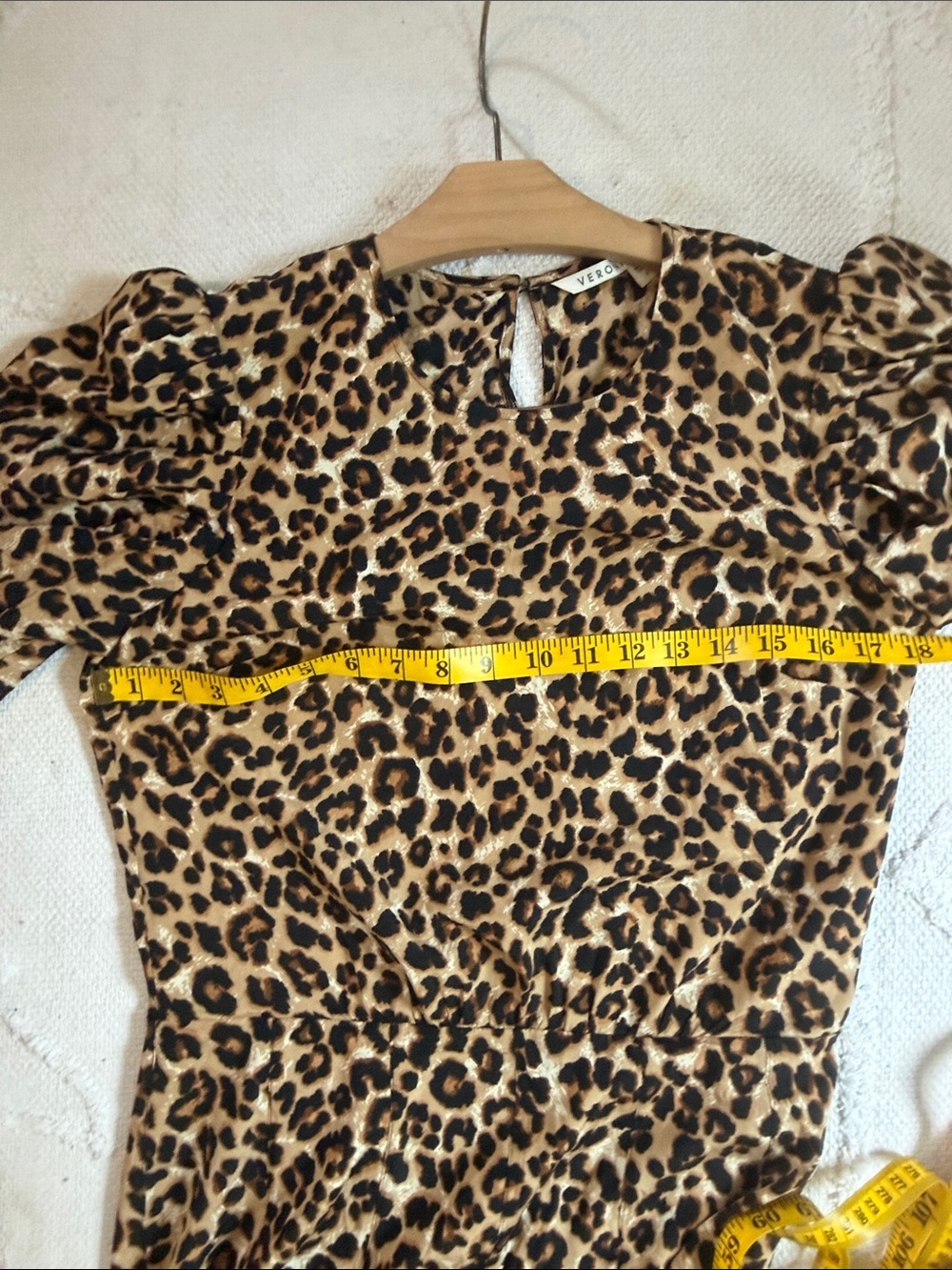 VERONICA BEARD Lila leopard puff sleeve dress Sz 4 - Picture 12 of 12